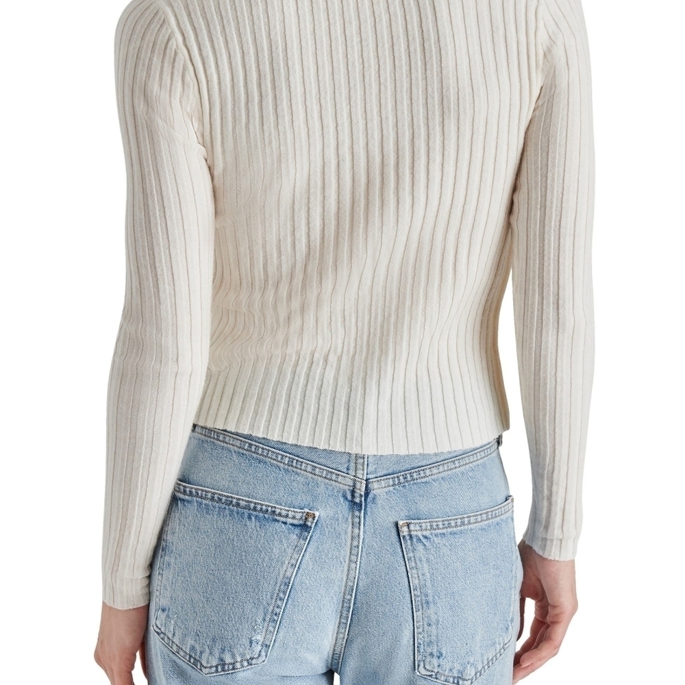 Steve Madden Ribbed Cardigan - Picture 2 of 4